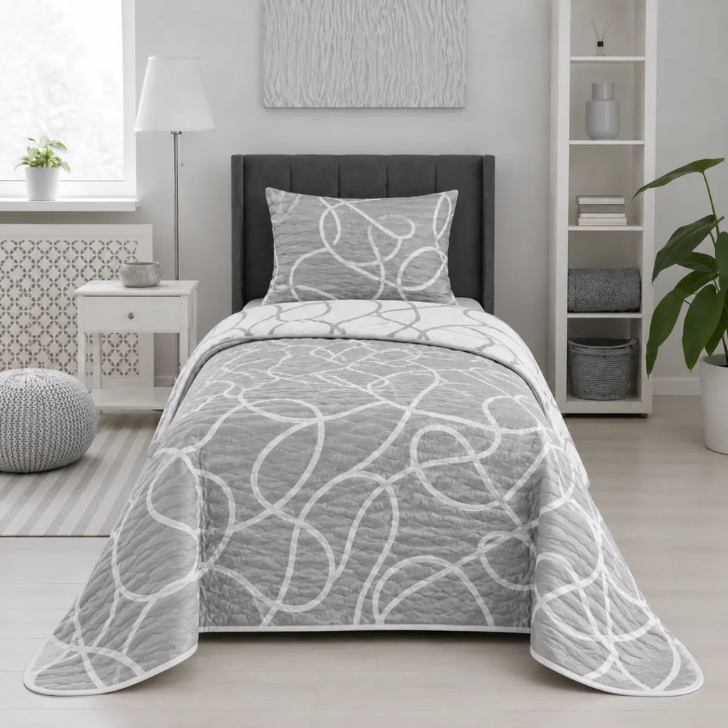 Pamut ágytakaró Merlot TiaHome - 140x220cm + 1 db 50x70cm