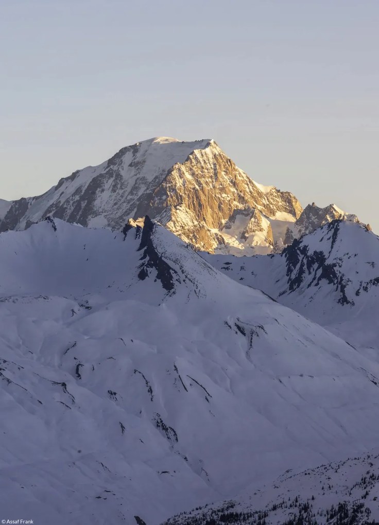 Poszter 20,5x28,4cm Alpok, Mont Blanc, Assaf Frank