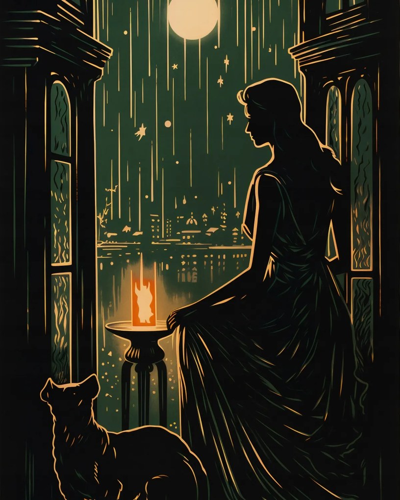 Poszter 40x50cm Éjszakai suttogás