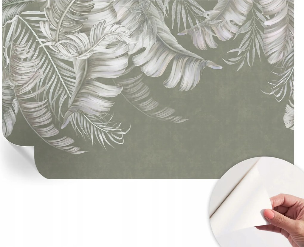 Öntapadós Dekoratív Fotótapéta Hálószobába Finom levelek 416x254