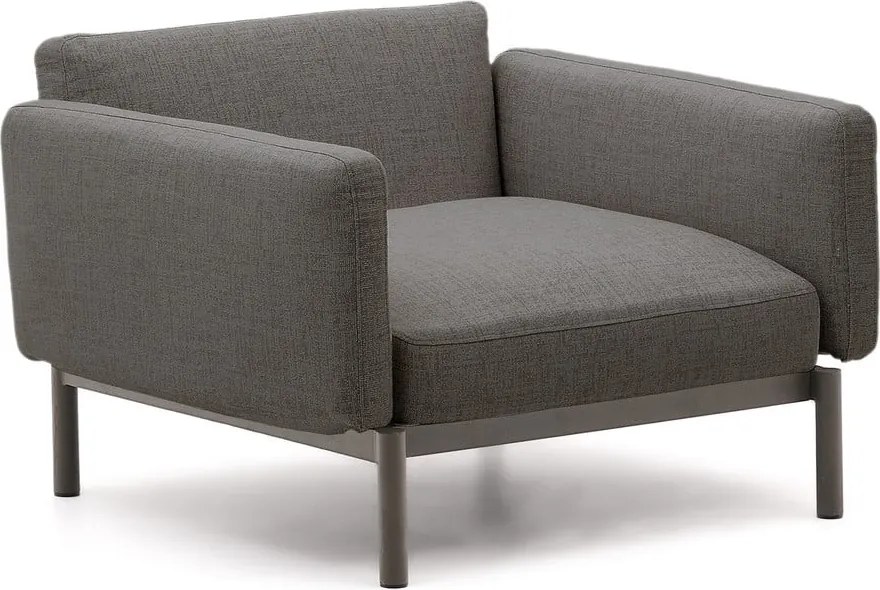 Szürke párnázott kerti fotel Sorells – Kave Home