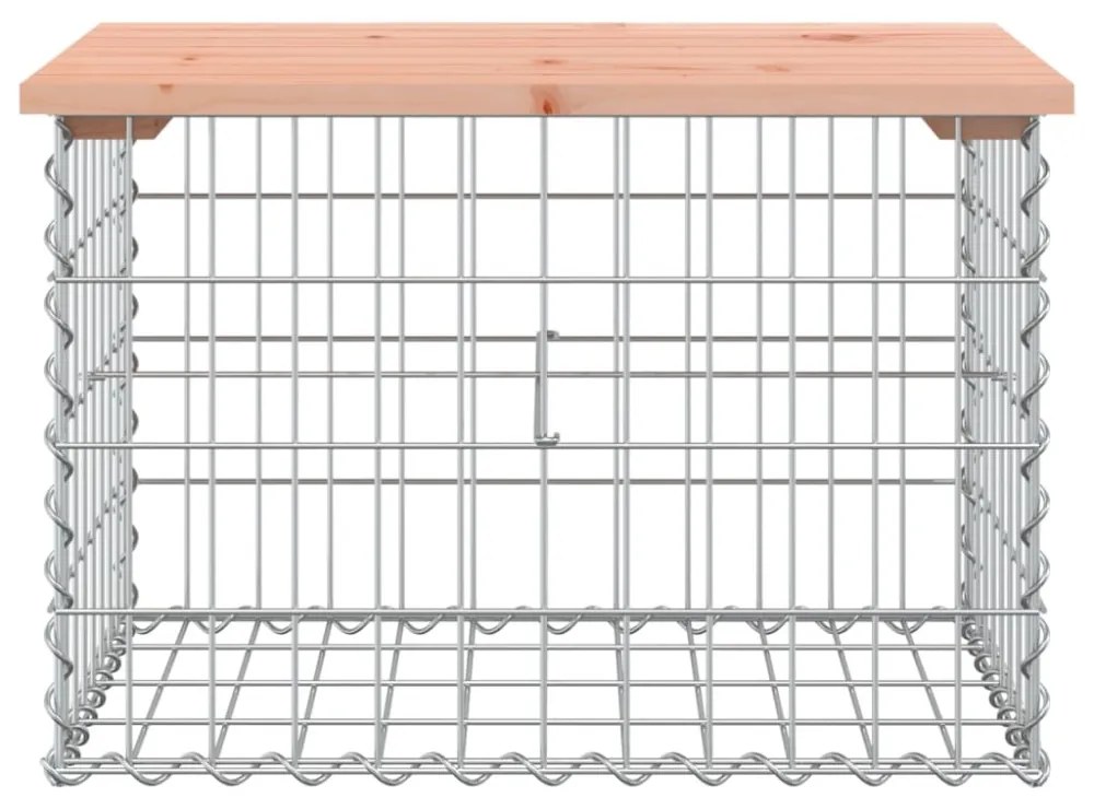tömör duglászfenyő gabion kerti pad 63x44x42 cm