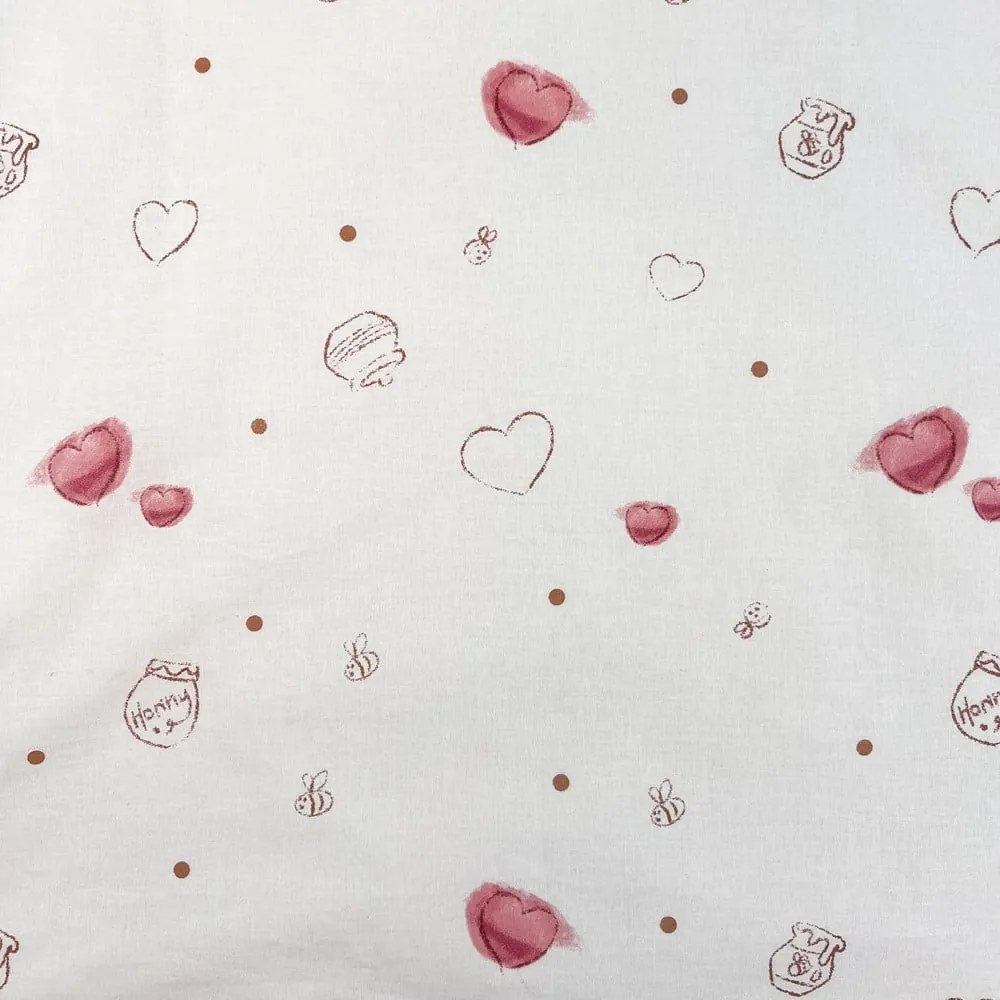 Fehér pamut gyerek ágyneműhuzat babaágyhoz 100x135 cm WTP "Birthday party" – Jerry Fabrics