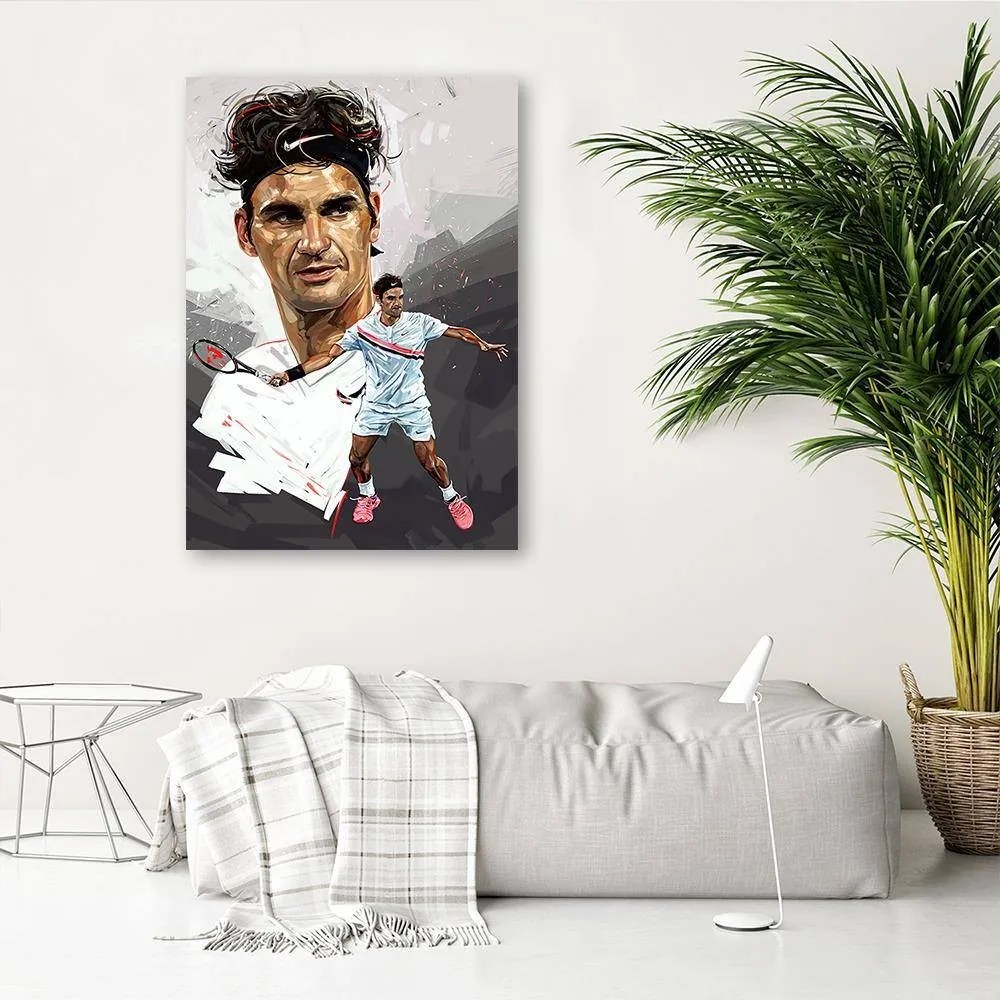 Gario Vászonkép Roger Federer - Dmitry Belov Méret: 40 x 60 cm