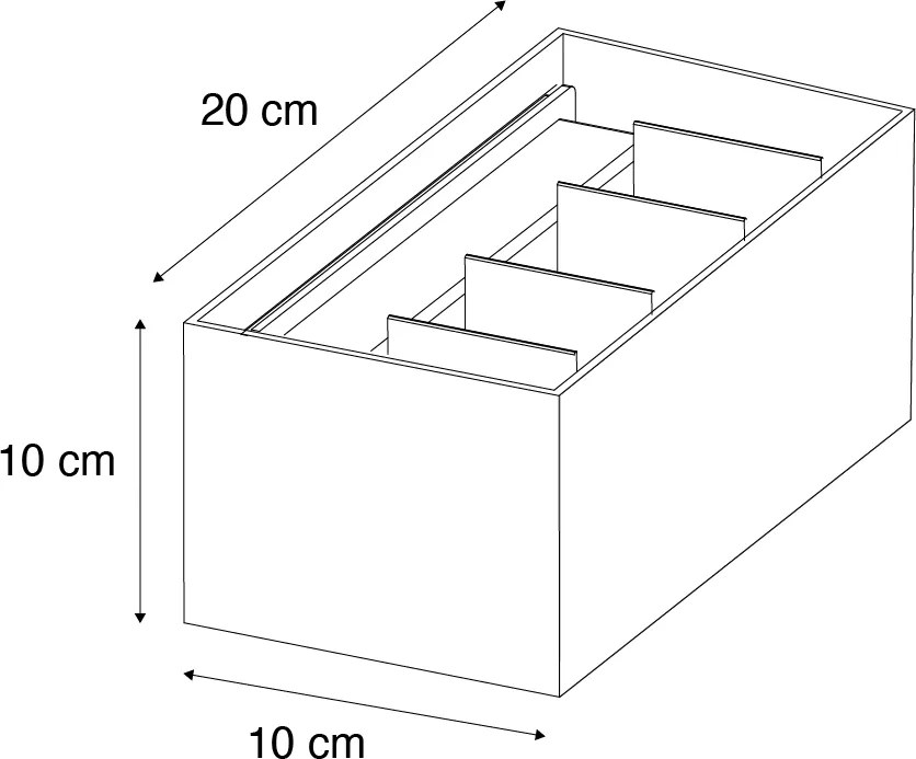 Kültéri fali lámpa fekete, beépített LED-del, 4 fényforrás, IP54 - Edwin
