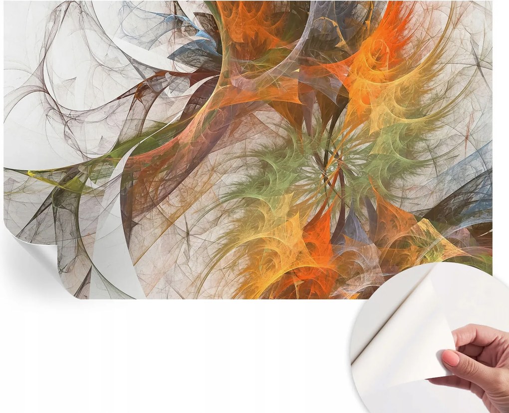 Fotótapéta Öntapadós Fali Absztrakt Kaleidoszkóp 416x254 cm