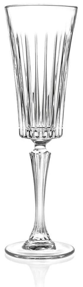 Edvige 6 db-os kristály pezsgőspohár készlet, 210 ml - RCR Cristalleria Italiana