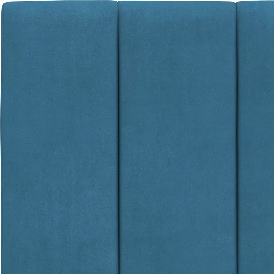 kék bársony fejtámla párna Hanko 180 cm