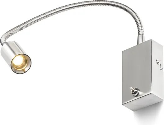 RENDL VERSA nástěnná matný nikl 230V LED 3W 40° 3000K