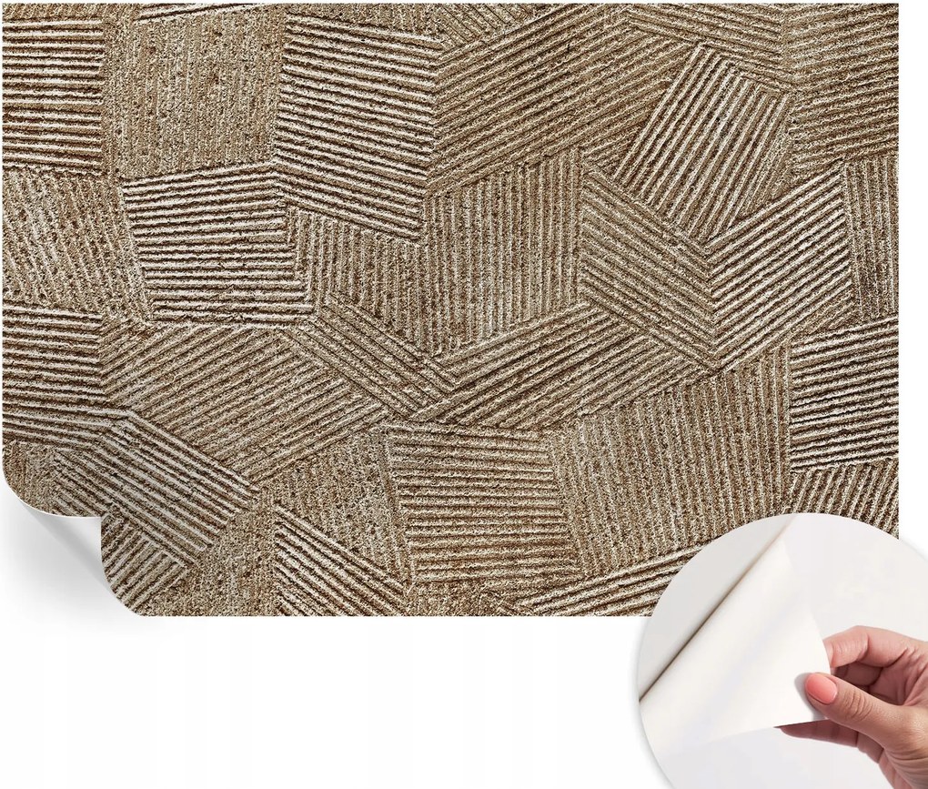 Matt öntapadós fotótapéta Falra Strukturált vonalak 152x104 cm