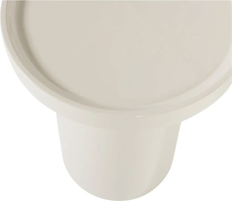 Fényes kerek tárolóasztal ø 40 cm Veluna – WOOOD