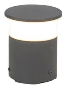 Modern kültéri lámpa sötétszürke 12 cm LED-del - Bar