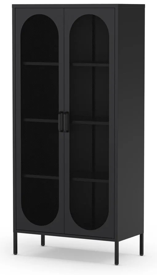 Fekete szekrény 80x170 cm Diora – Marckeric