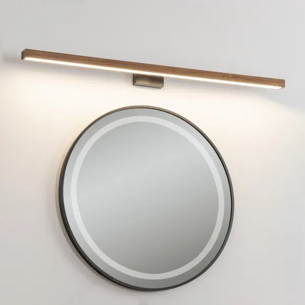 Brilagi-LED Fürdőszobai tükörmegvilágítás WOODY MIRROR LED/15W/230V IP44 tölgy/fekete
