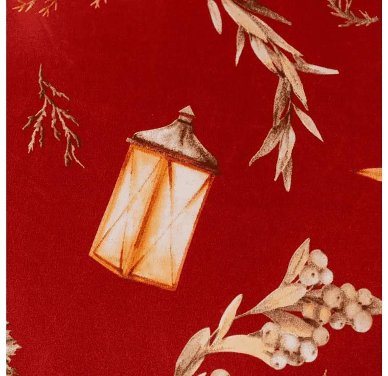 Mikroszálas ágyneműhuzat GOLD CHRISTMAS piros Ágyneműhuzat mérete: 70 x 90 cm | 140 x 200 cm