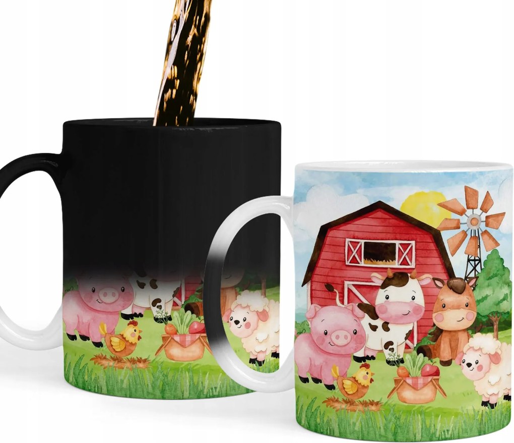 Bögre Mágikus Farm Állatok Bögrék Ajándék Szöveg