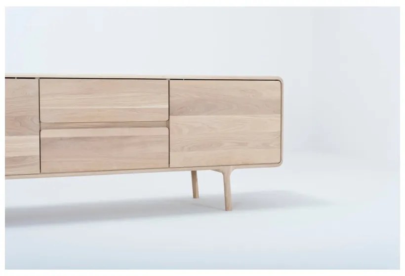 Fawn tömör tölgyfa TV állvány - Gazzda