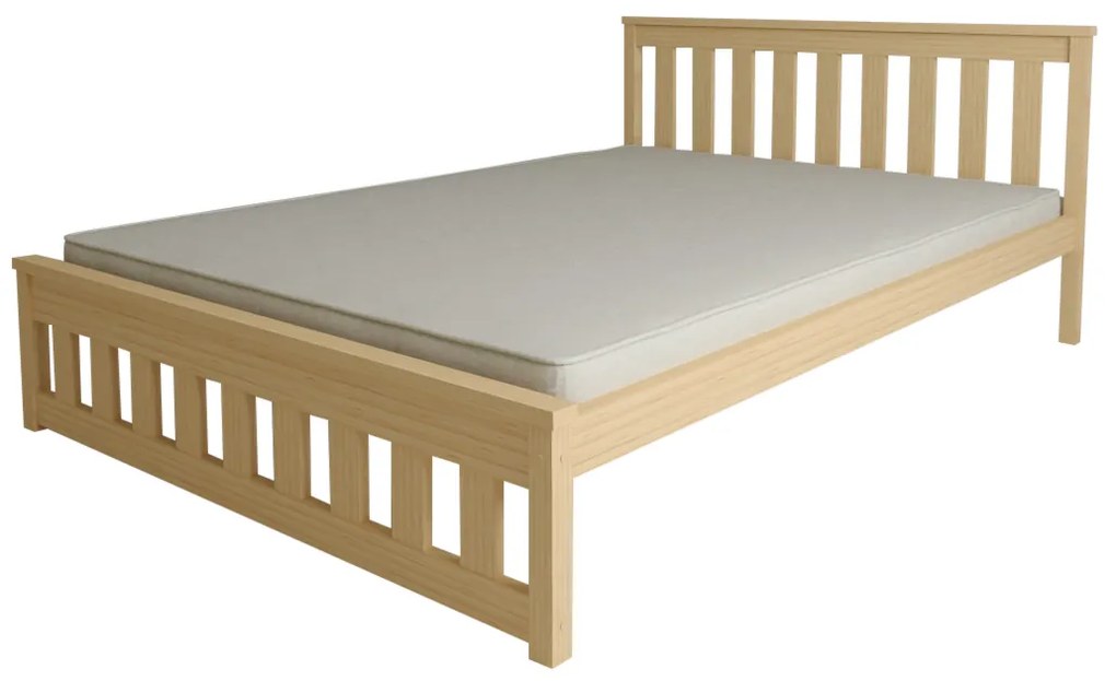 Ágy MAICA 90 x 200 cm, fenyőfa Matrac: Coco Maxi matrac 20 cm, Ágyrács: Deszkás ágyráccsal