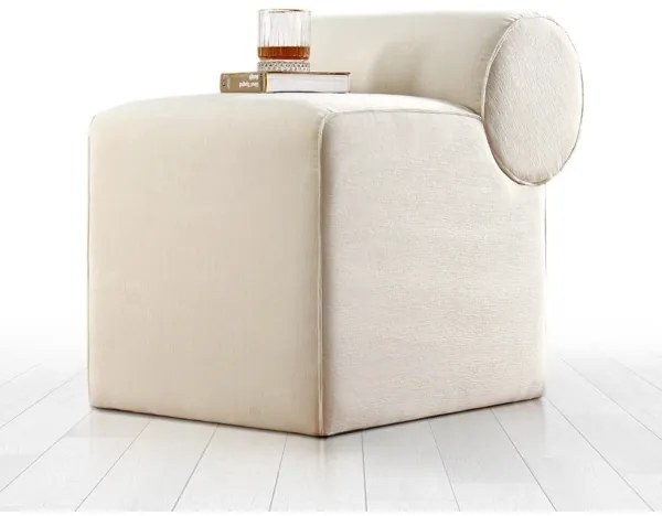 Zsámoly TIKI 47x45 cm krémszínű