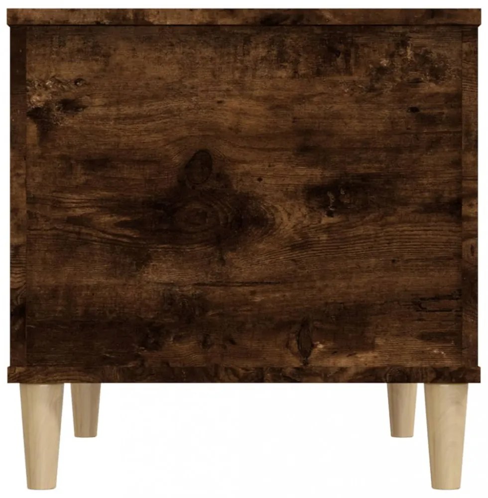 füstös tölgy színű szerelt fa dohányzóasztal 60x44,5x45 cm