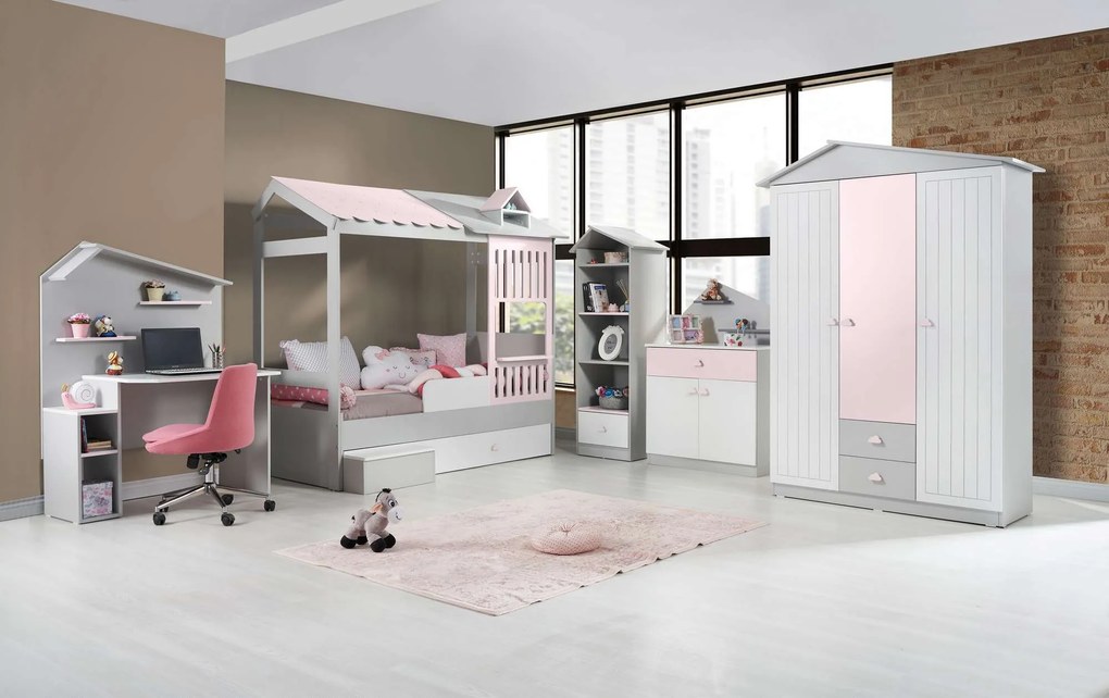 Gyerek íróasztal Ayder - Pink