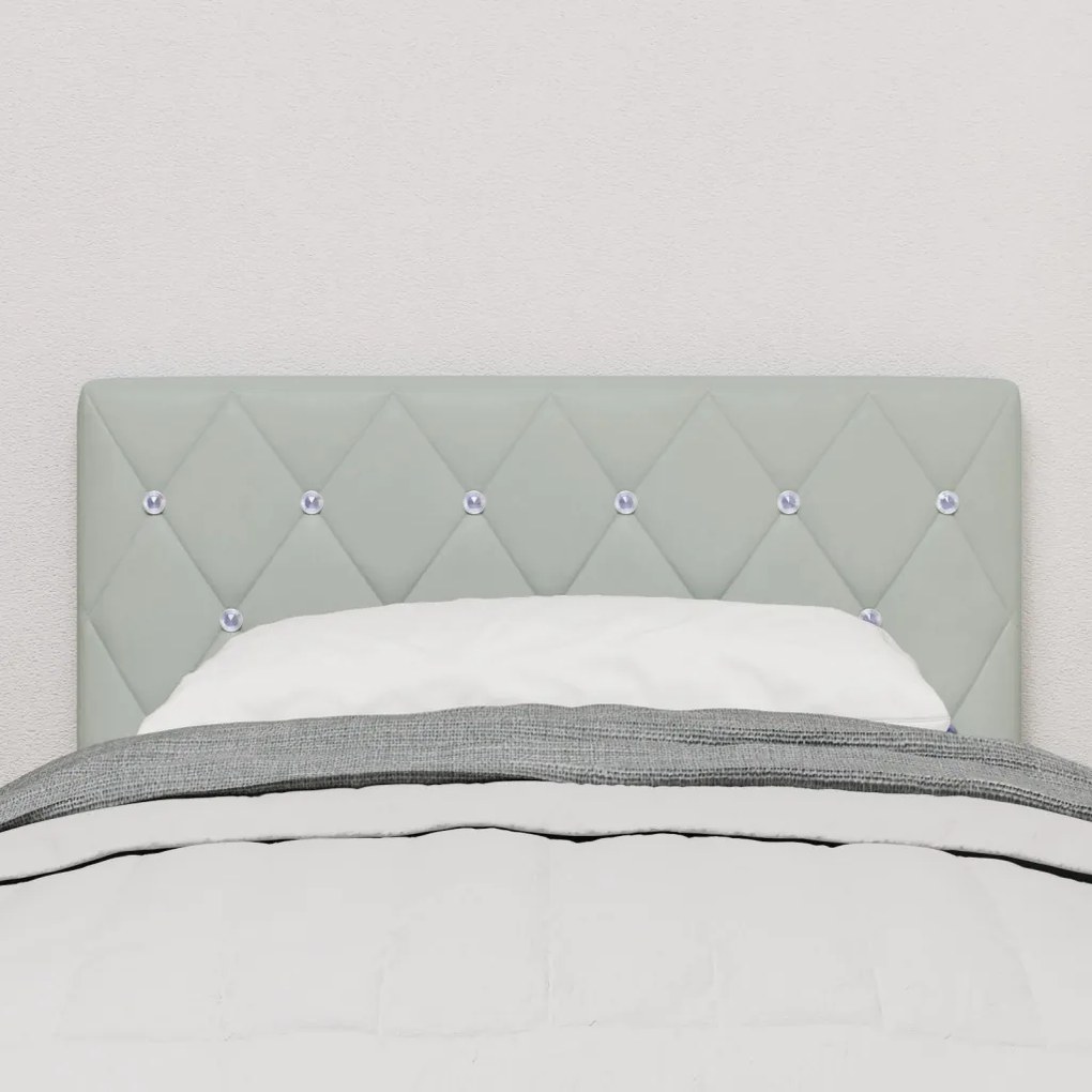 LED Fejtámla LED -es lámpákkal Világosszürke 80 cm Bársony