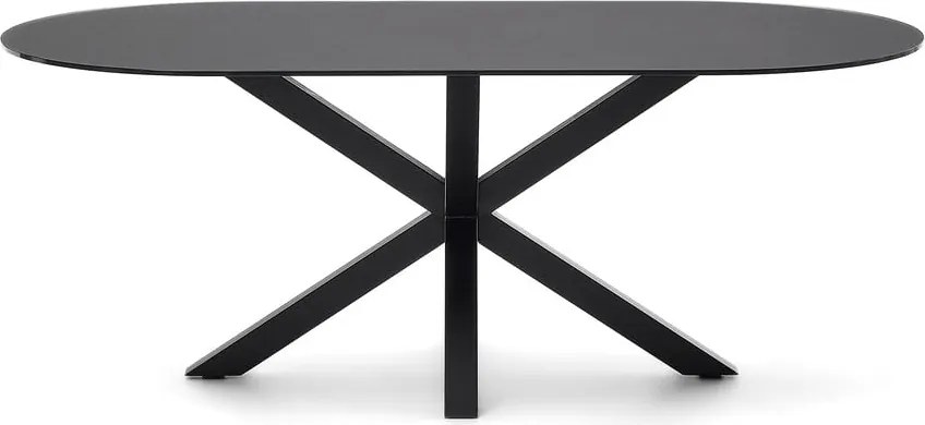 Étkezőasztal üveg asztallappal 100x200 cm Argo – Kave Home