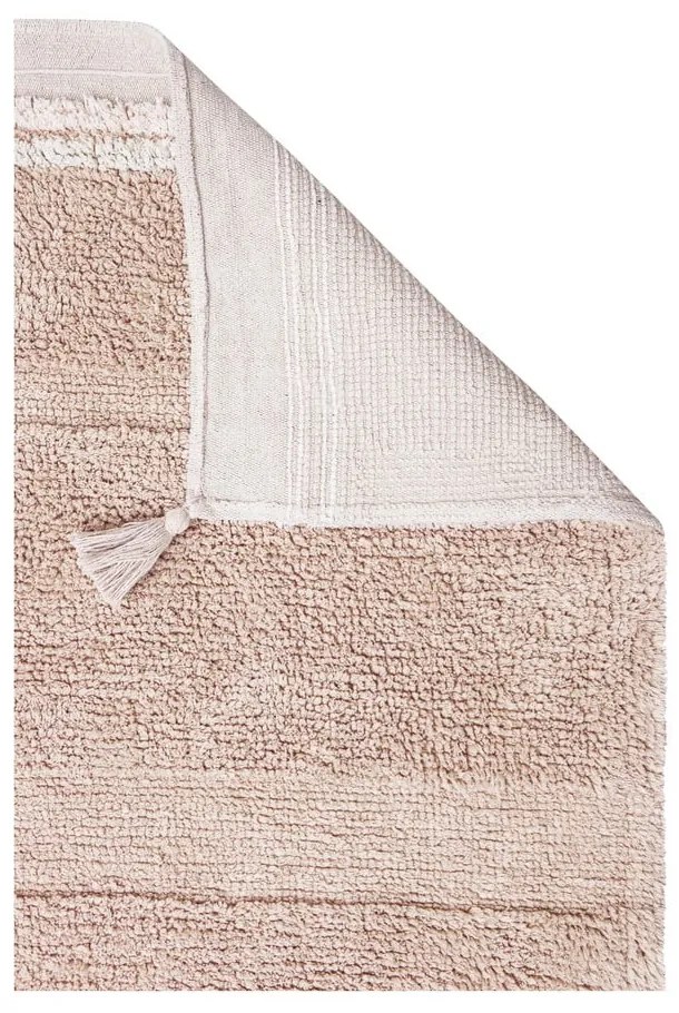 Világos rózsaszín mosható kézi szövésű pamut szőnyeg 120x160 cm Bloom Rose – Lorena Canals