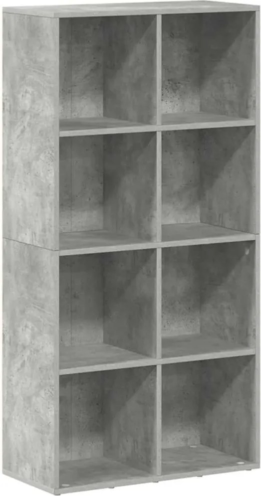 vidaXL betonszürke szerelt fa könyv-/tálalószekrény 66 x 30 x 130 cm