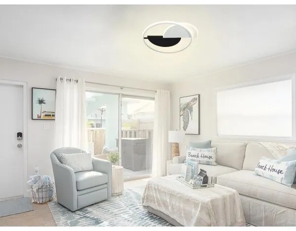 LED Dimmelhető lámpa LED/70W/230V 3000-6500K fehér/fekete + távirányítás