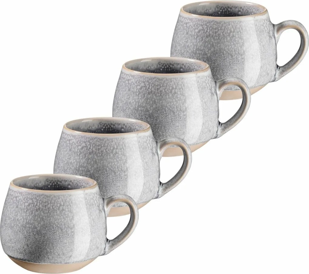 Mäser Espresso csésze szett 4 db AQUATA – 125 ml, szürke, 125 ml