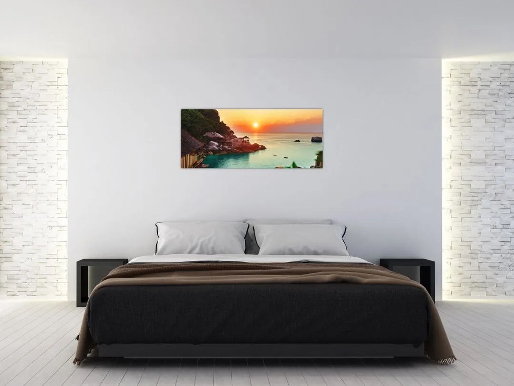 Gyönyörű strand képe (120x50 cm)