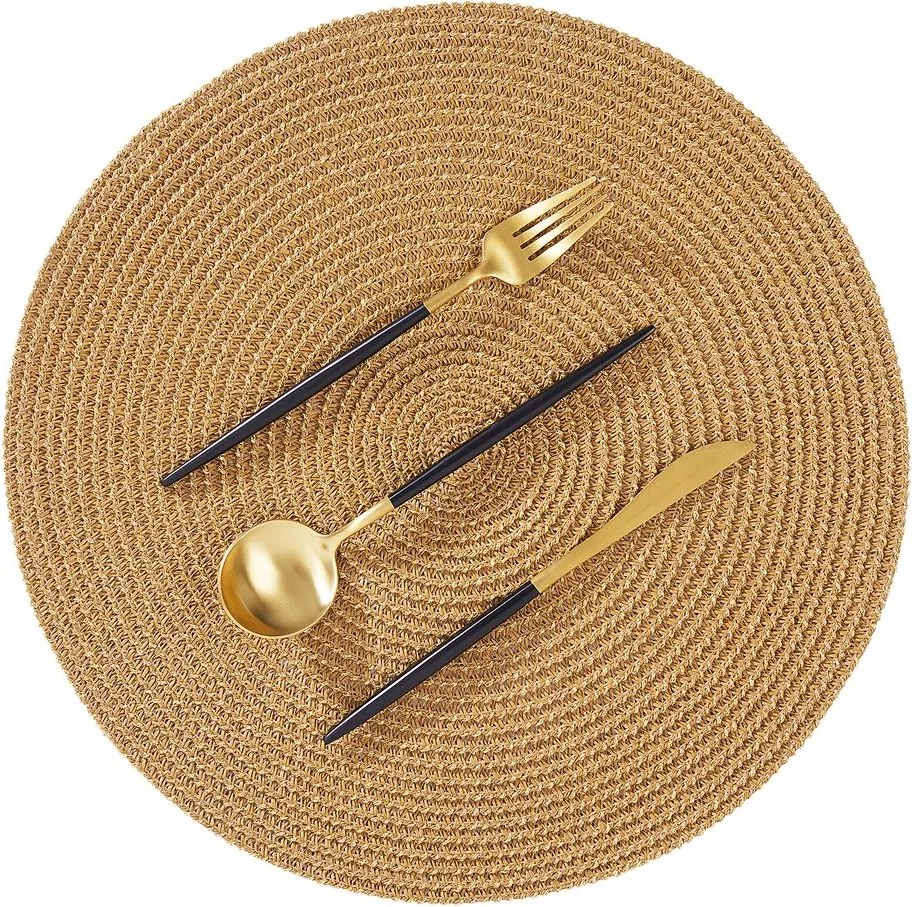 AMBIENTE étkezési alátét Ø38cm, sötét arany