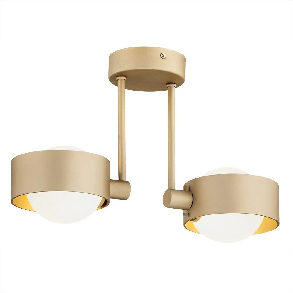 ARGON 7215 MASSIMO PLUS Modern Mennyezeti Lámpa Opál Szőnyeg, Arany G9 IP44