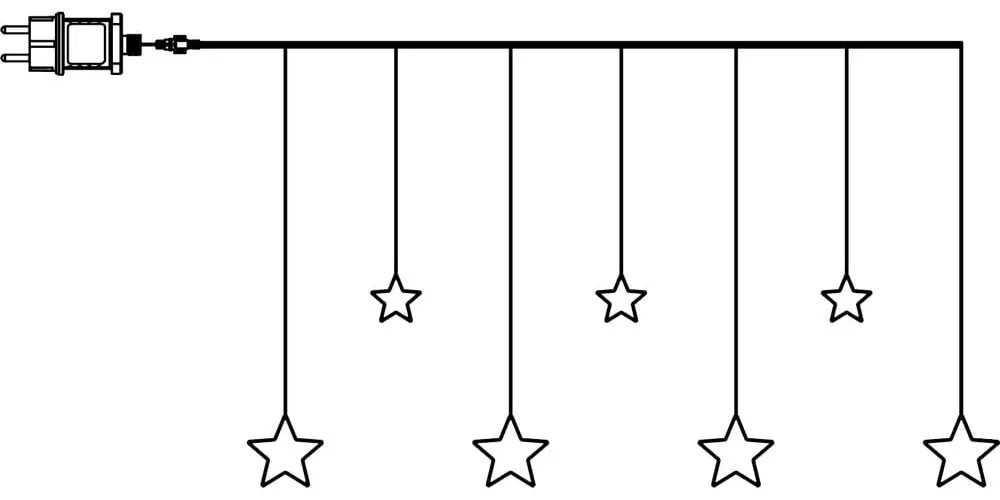 Fénydekoráció karácsonyi mintával Dew Drop Stars – Star Trading