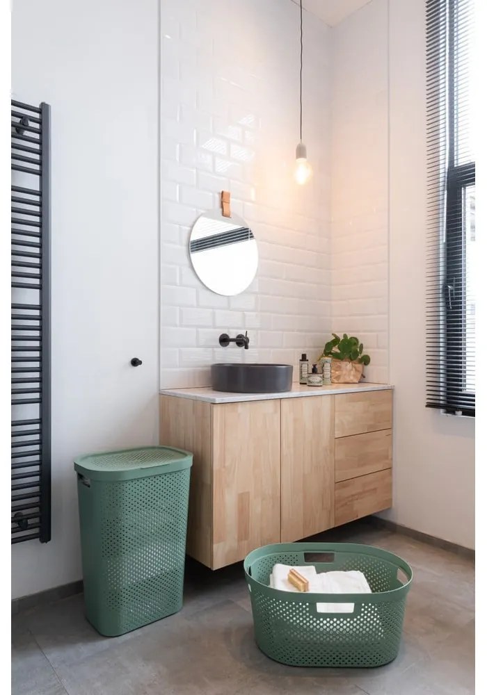 Infinity Hamper zöld ruhakosár, 40 l - Curver