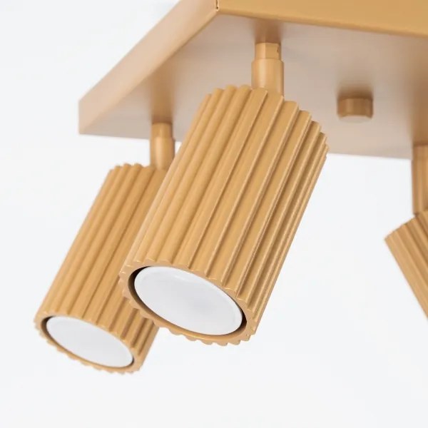 Sollux SL.1564 - Spotlámpa KARBON 4xGU10/10W/230V arany