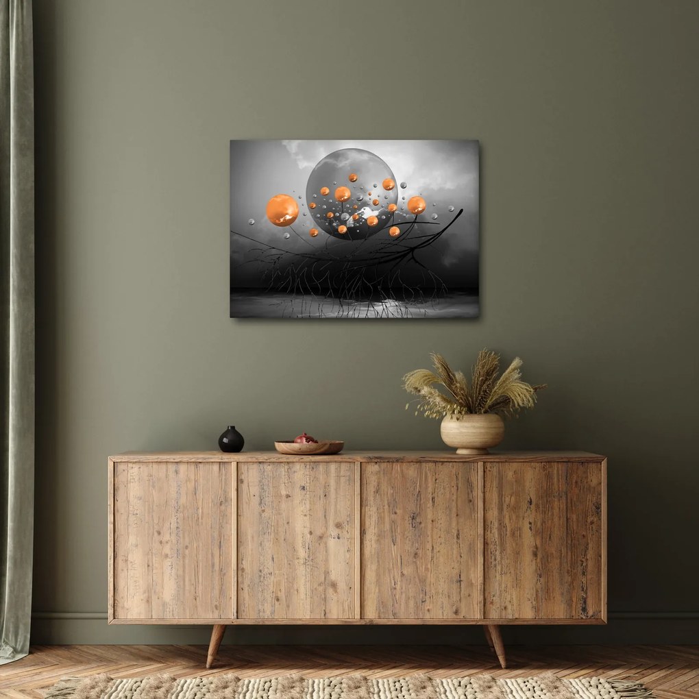 Narancssárga gömbök képe (70x50 cm)