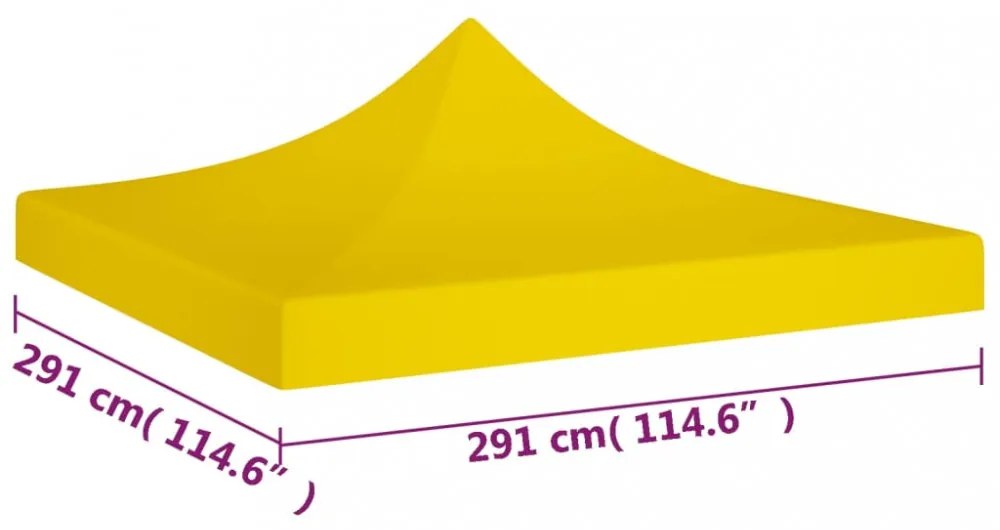 sárga tető partisátorhoz 3 x 3 m 270 g/m²