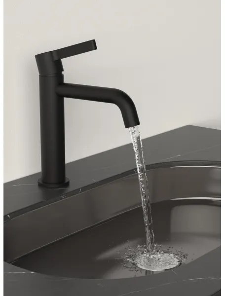 Sapho - Mosdócsap ICONIC 18,7 cm matt fekete