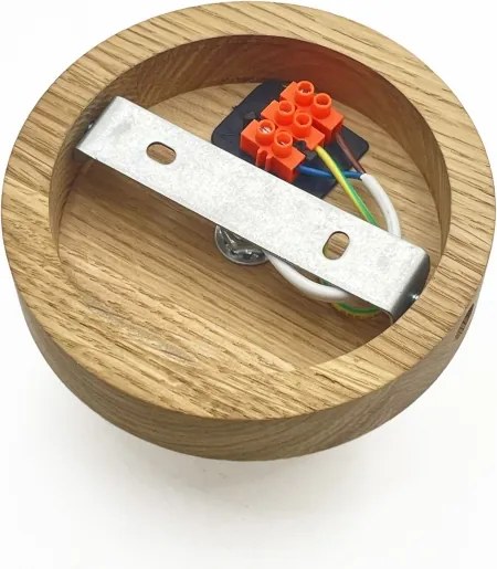 Mennyezeti lámpa JULL WOOD 1xE27/15W/230V tölgy/átlátszó átm. 34 cm