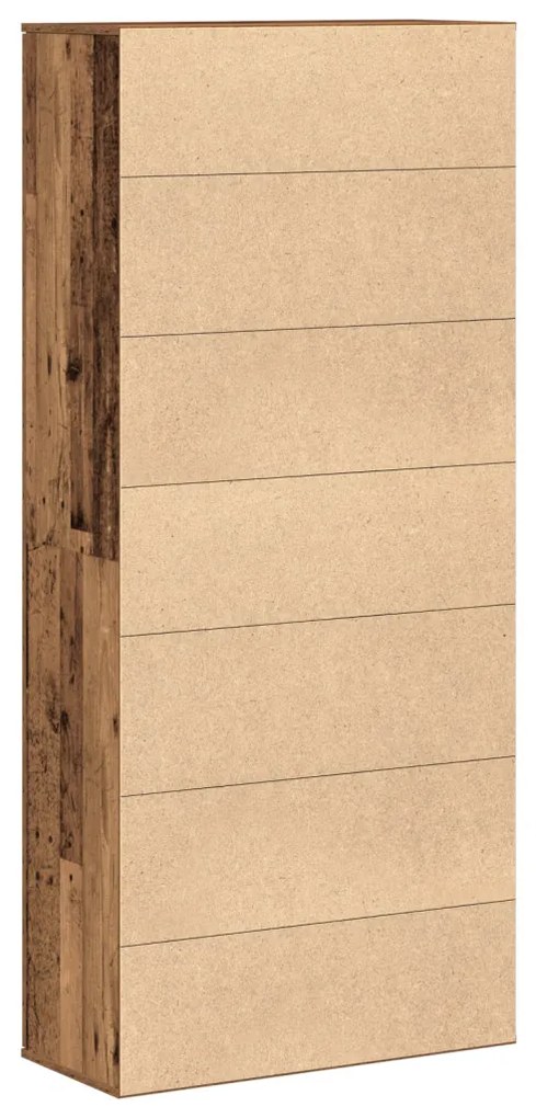 Magas Szekrény Régi Fa 80x35x180 cm Szerelt Fa