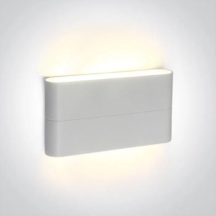 ONE LIGHT 67376A-W-W OUTDOOR SLIM RANGE UP & DOWN Modern Kültéri Fali Lámpa Fehér LED IP44