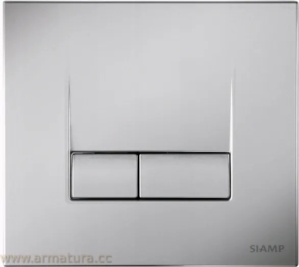 Cersanit WC-öblítő gomb Target Aqua Base smarty Króm-mat szatén