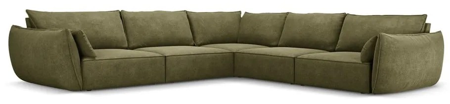 Zöld sarokkanapé (variálható) Vanda – Mazzini Sofas