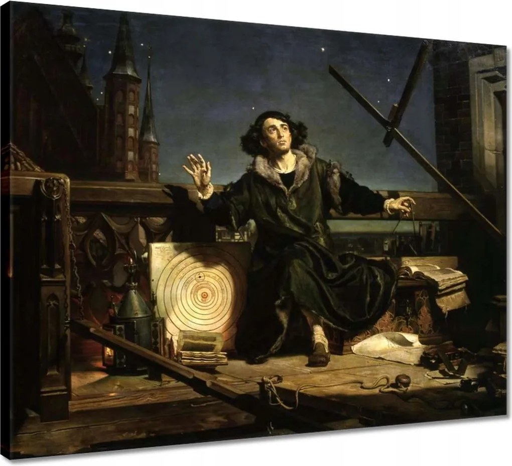 Vászonkép 50x40 Csillagász Kopernikusz Beszélgetés