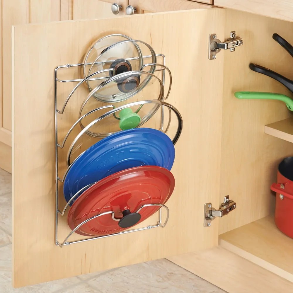 Classico fém fedőtartó, 10,5 cm x 28 cm - iDesign