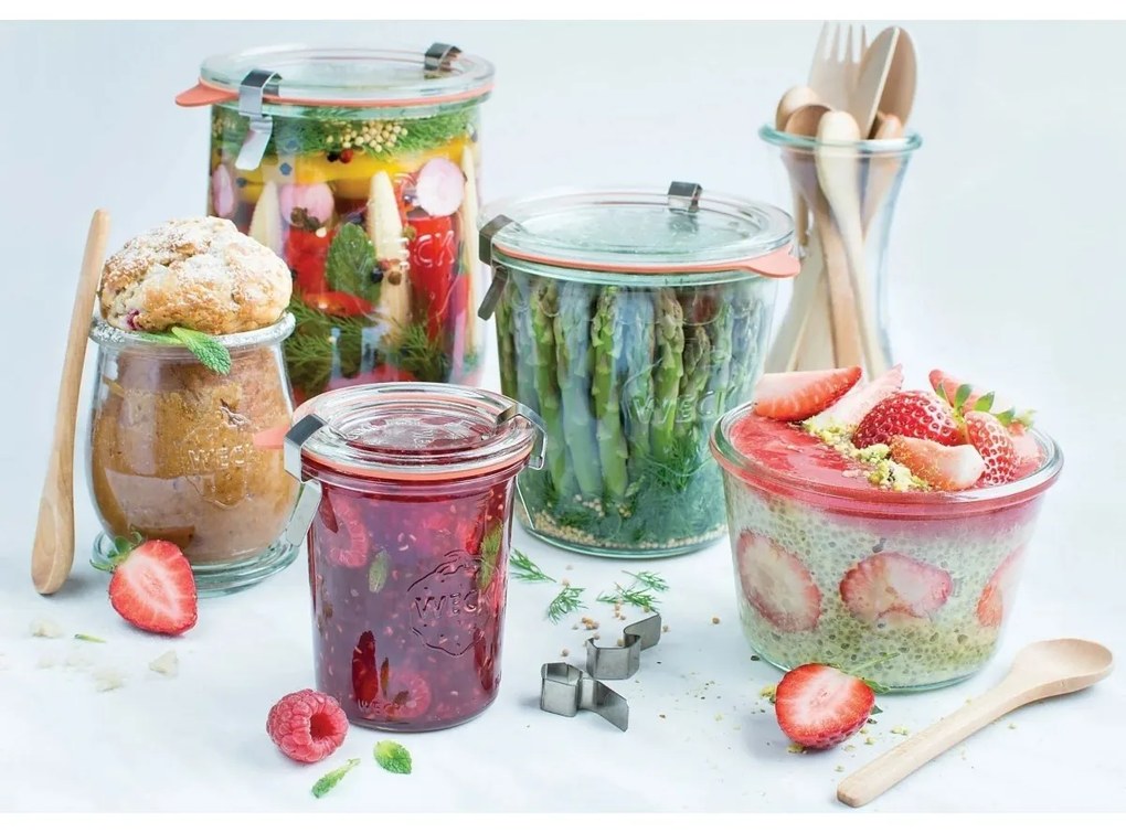 Weck Sturz 6 db-os befőttesüveg készlet 580 ml tartozékokkal, átmérő 100 mm