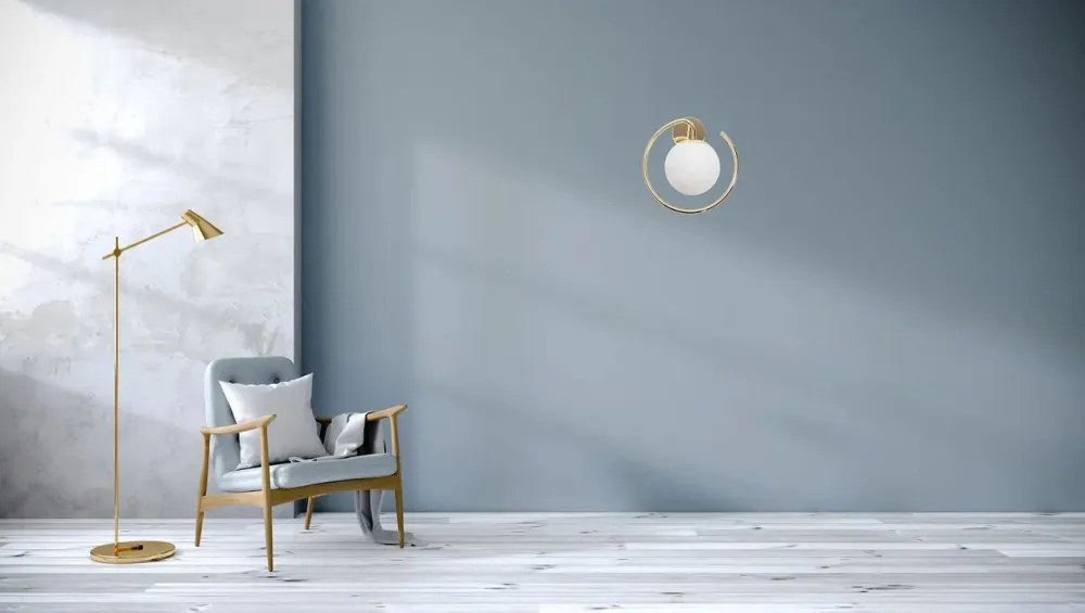 MORETTI MO8713 AURORA Arany Színű Fali Lámpa 1xE27 60W IP20