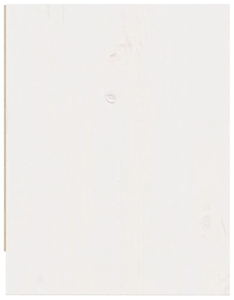 2 darab fehér tömör fenyőfa éjjeliszekrény 40 x 30,5 x 40 cm